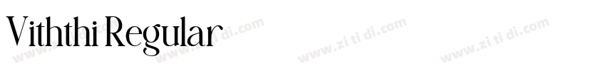 Viththi Regular字体转换